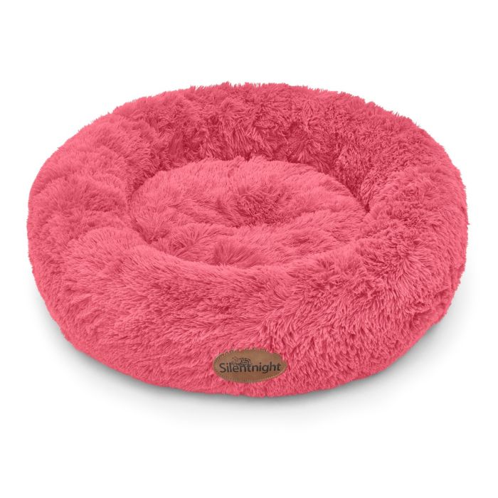 hot pink donut pet bed