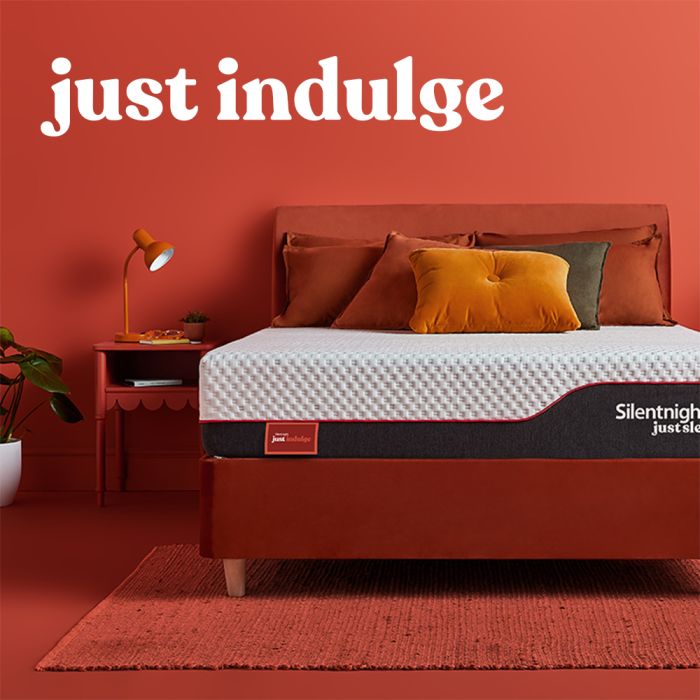 just indulge mattress in a bedroom