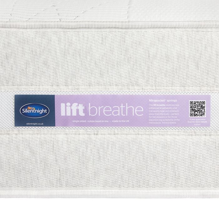 lift breathe mattress label