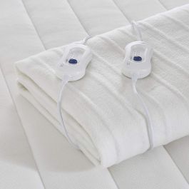 Silentnight double contrôle couverture électrique double polyester blanc