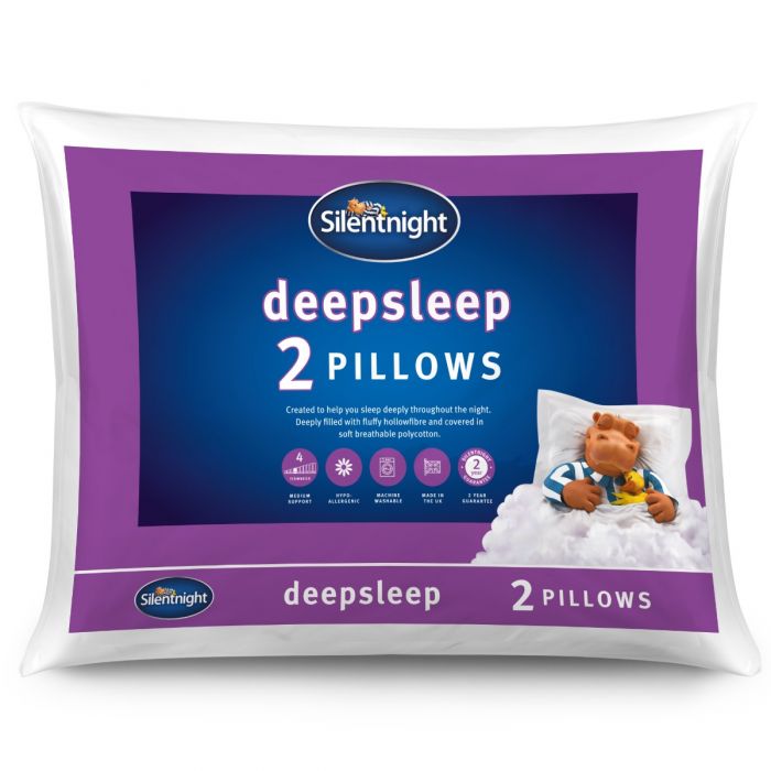 Good quality worm Silentnight Deep Sleep Medium/ Soft Pillow814/4126