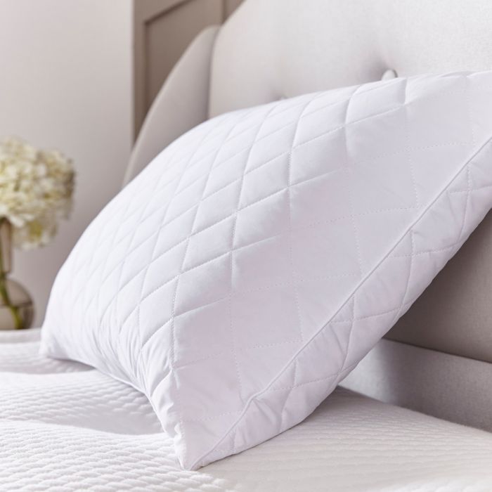 White Anti Snore Pillow Hollowfibre Pillow Best for Silent Night Sleeps 